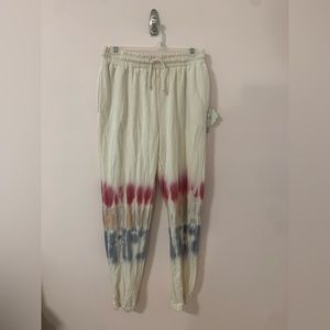 Multi colored sweatpants, soft